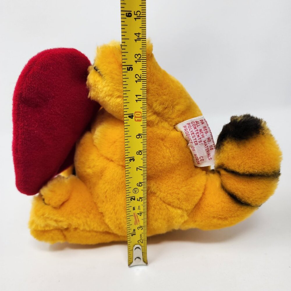 Vtg 1981 Dakin Garfield Santa Cat 8" Plush 'Fill Er Up!' Christmas Stocking Toy - Picture 9 of 15